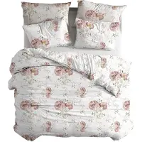 TRAUMSCHLAF Mako-Satin Bettwäsche Tender Flower 160x210 cm + 65x100 cm