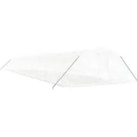 vidaXL Gewächshaus mit Stahlrahmen Weiß 110 m² 22x5x2,3 m