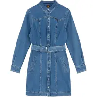 Lee Fitted Slim Fit Langarmkleid
