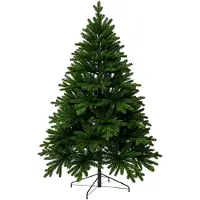 VIVANNO Weihnachtsbaum Polyethylen NORDMANN 150 - 2025 Rund, Grün naturgetreu - 112x150 cm