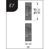 MetallKraft Biegerollensatz Typ E7, Ø 53 x 19 x 18 mm