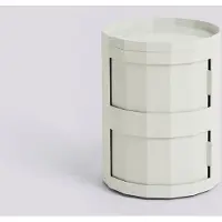 HAY - Facet Cabinet 20 mit Füßen und Rollen, misty grey