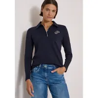 Cecil Langarmshirt aus reiner Baumwolle