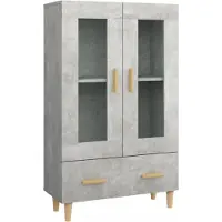 vidaXL Highboard Betongrau 70x31x115 cm Holzwerkstoff