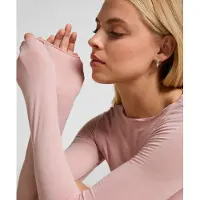 Hunkemoller super soft Shirt aus Kaschmir-Mix mit U-Boot-Ausschnitt Rosa