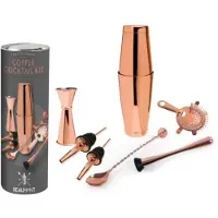 Beaumont Cocktail-shaker-set 8-teilig – Kupfer