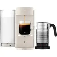 Nespresso VERTUO UP Pearl White & Aeroccino4 Vertuo Kaffeemaschine