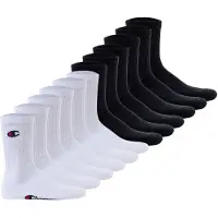Champion Kurzsocken "Socken 12er Pack", Herren, Gr. 39-42, bunt (weiß, schwarz), Obermaterial: 70% Baumwolle CO. 28% Polyester PES. 2% Elasthan EL., Socken Kurzsocken