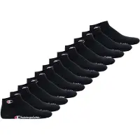 Champion Unisex Socken, 12er Pack - Quarter Socken, Basic, Logo