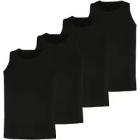 Puma Unterhemd "Unterhemd Tank Top 4P 4er Pack", Herren, Gr. XL, 4 Stk., N-Gr, schwarz, Unterhemden Unterhemd