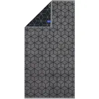 Villeroy & Boch Duschtuch "Duschtuch Duschtuch Carré 1er Pack" Gr. L, grau (dunkelgrau, schwarz), B:80cm, Obermaterial: 100% Baumwolle CO., Handtücher, Duschtuch