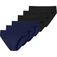 Schiesser Damen Slips 6er Pack - Jazz-Pants, Cotton Essentials, Basic, Stretch