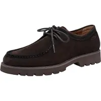Tamaris Schnürschuh , Herren, Gr. 40, Leder Textil, mokka, Veloursleder, Schuhe Schnürschuh, Schnürschuh, Halbschuh in Mokassin-Optik, für Herren