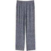 Marc O'Polo Loungehose , Damen, Gr. XS, N-Gr, blau (blau grau, flower print), Jersey, Obermaterial: 92% Modal, 8% Elasthan, lang, Hosen Loungehose