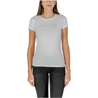 Armani Exchange für Damen. XW001457AF10356U0002 Passform-T-Shirt weiß (S), Lässig, Baumwolle, Kurzarm
