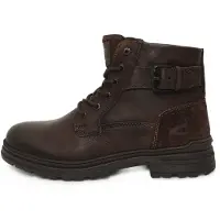 Camel active Schnürboots , Herren, Gr. 47, wärmend, schoko, Leder, Schuhe Schnürboots, Schnürstiefelette, Workerboots mit Profilsohle