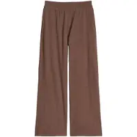 Marc O'Polo Loungehose , Damen, Gr. XS, N-Gr, braun (dunkelbraun melange), Jersey, Obermaterial: 95% Baumwolle, 5% Elasthan, lang, Hosen Loungehose
