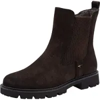 Tamaris Damen Stiefelette Leder Chalsea Profilsohle 8-85402-47, Größe:39 EU, Farbe:Braun
