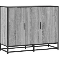 vidaXL Sideboard Grau Sonoma 94x35x76 cm Holzwerkstoff