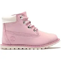 Timberland Unisex für Kinder. TB1A27EGV201 Stiefel aus Leder Pokey Pine rosa (27), Wohnung, Reißverschluss, Lässig, Kinderbekleidung