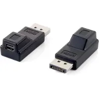 Equip DisplayPort auf Mini DisplayPort M/F Adapter, DisplayPort, Mini DisplayPort, Schwarz