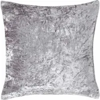 Homescapes KISSENHÜLLE Pannesamt silber 60/60 cm