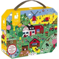 Janod Puzzle Bauernhof mit Suchspiel