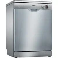 Bosch SMS25AI05E, Freistehend, Standardgröße (60 cm), Edelstahl, Edelstahl, Tasten, Drehregler, 1,75 m