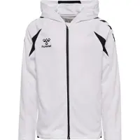 Hummel hmlCORE 2.0 ZIP HOODIE KIDS - WHITE/BLACK, Größe:116