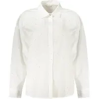 GUESS Hemd W5GH42 WGWS0 Weiß Comfort Fit