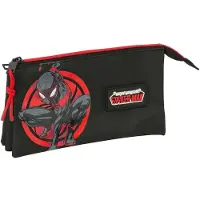 Marvel Miles Morales Dreifach-Federmäppchen, Schwarz