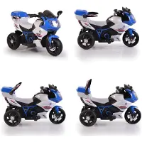 Moni Kinder Elektromotorrad HP2 FB-6187, mit Musikfunktion, Spielzeugkorb, ab 3 Jahre