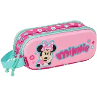 Safta Minnie Mouse 3d Double Mäppchen Rosa Mann Rosa One Size