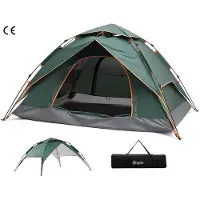 Famanu Zelt - Camping - Für 3 Personen - Wasserdicht - 205 x 178 x 115 cm - Geeignet für 3 Jahreszeiten - Grün