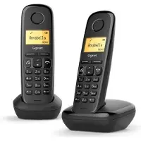 Gigaset A270 Duo DECT Schnurlostelefon-Set mit Anrufer-ID, Freisprechen & 80er Telefonbuch