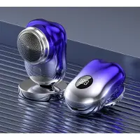 SASSEY Mini Rasierer,Mini Shave Tragbarer Elektrorasierer mit Display,Elektrischer Rasierer Herren,Leichter Taschenrasierer, USB Wiederaufladbare für Familien, Reisen (Blau)