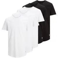Jack & Jones T-Shirt "JJENOA TEE SS CREW NECK 5PK MP NOOS" Packung, 5er-Pack, 5