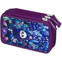 Benza Ibenzoa Schuletui – Federmäppchen mit 3 großzügigen Fächern, Dschungel-Motiv für Jungen und Mädchen, verstärkte Rückenwand, 20 x 13 x 9 cm
