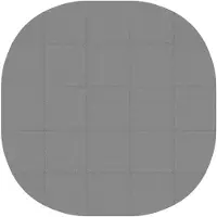 vidaXL Pool Bodenschutzmatte 25 Stk. Ø 292 cm Rund EVA-Schaum Grau