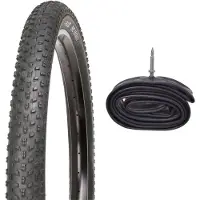 Kujo 1 Stk. 27.5x3.0 Zoll Fatbike Reifen 27.5x3.00 Zoll 76-584, 60 TPI, inkl. Schlauch mit Franz. Ventil