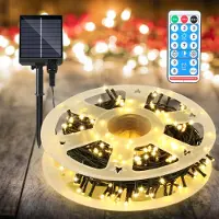 Izrielar LED Solar Lichterkette 30M 300LEDs mit 8 Modi für Innen Garten Party & Weihnachtsdeko Beleuchtung Deko, Warmweiß