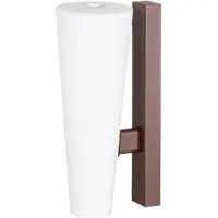 LUCANDE LED-Außenwandleuchte Jovra, corten, Höhe 32 cm