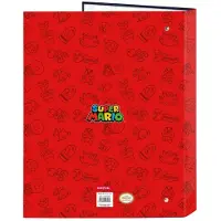 Sublime Market Connect Ringbuch Mario Trick Rot Dunkelblau A4 26.5 x 33 x 4 cm