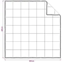 vidaXL Bettwäsche-Set 2 stk. 200 x 220 cm Kapok und Polyester Beige