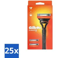 Gillette Fusion 5 Rasierklingen – Ergonomisches Design – 2 Ersatzklingen - Vorteilspack - 25 Stücke