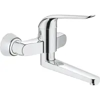 GROHE Euroeco Special Einhand-Waschtischbatterie, Aufputzmontage, Ausladung 257mm, ohne Ablaufgarnitur, 32773000