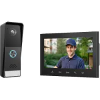 Elro DV700 Video-Türsprechanlage – 1080P HD-Kamera – Aufnahmefunktion – 7 Zoll Farbbildschirm