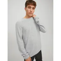 Jack & Jones Rundhalspullover "JJEHILL KNIT CREW NECK NOOS" Baumwolle, regular fit