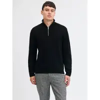 Jack & Jones Einfarbig Strickjacke Mit Viertelreißverschluss