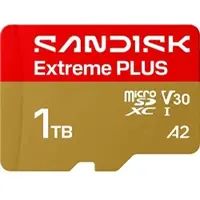 SanDisk EXTREME PLUS MICROSDTM UHS-I-KARTE, Micro-SD Speicherkarte, 1 TB, 250 MB/s